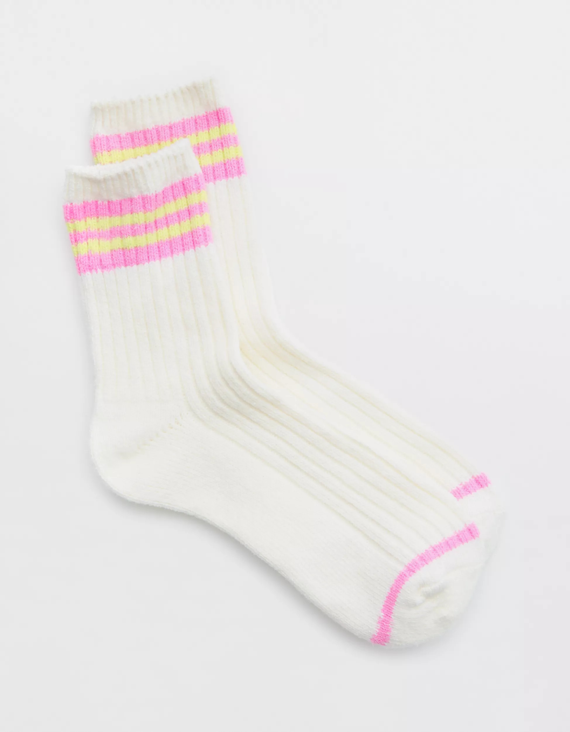 Aerie Everyday Striped Crew Socks | Aerie