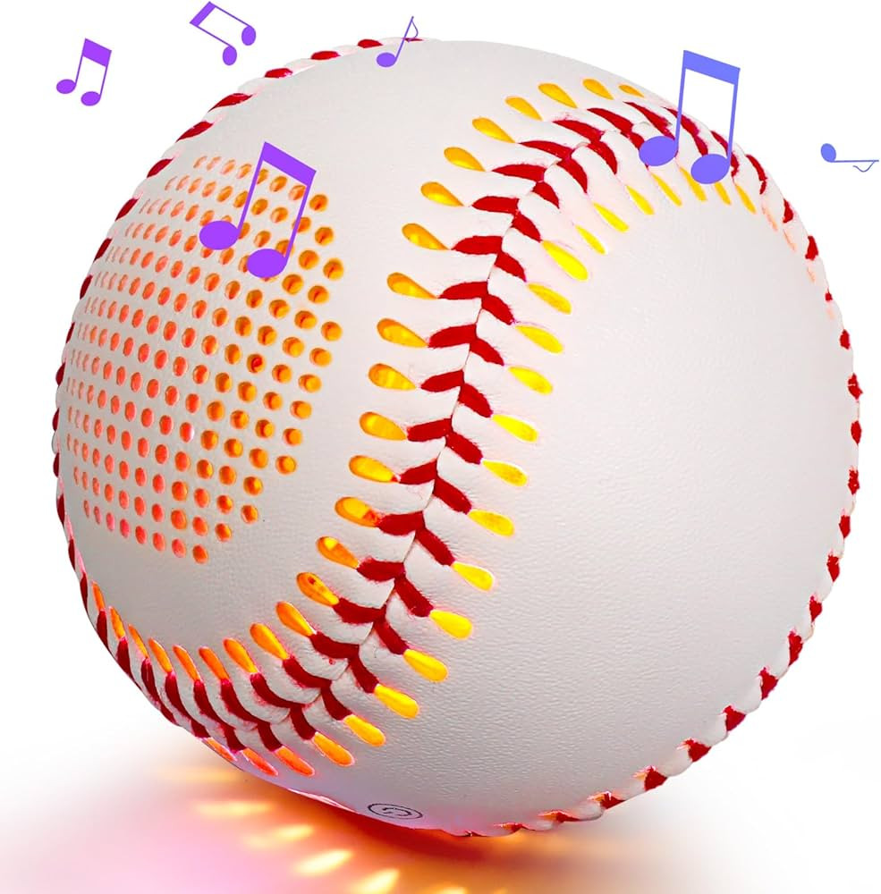 Light Up & Glow-in-The-Dark Baseball with Bluetooth Speaker, Sports Gifts for Baseball Fans, Boys... | Amazon (US)