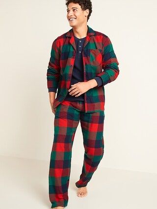Plaid Flannel Pajama Set for Men | Old Navy (US)
