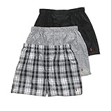 POLO RALPH LAUREN Men's Classic Fit Cotton Woven Boxers 3-Pack | Amazon (US)