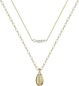 Turandoss Gold Necklaces for Women - 14K Gold Plated Lock Evil Eye Medallion Vintage Coin Necklac... | Amazon (US)