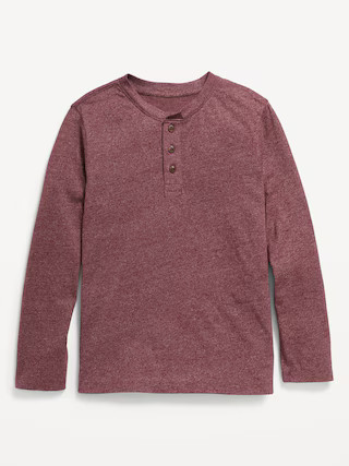 Softest Long-Sleeve Henley T-Shirt for Boys | Old Navy (US)