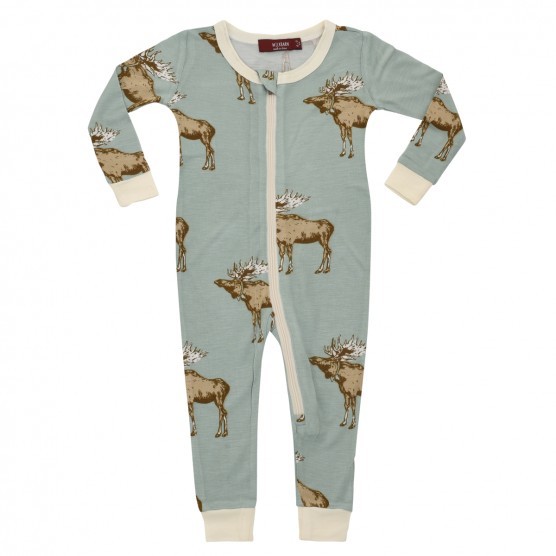 MILKBARN Baby/Toddler Bamboo Zippered Pajamas | The Tot