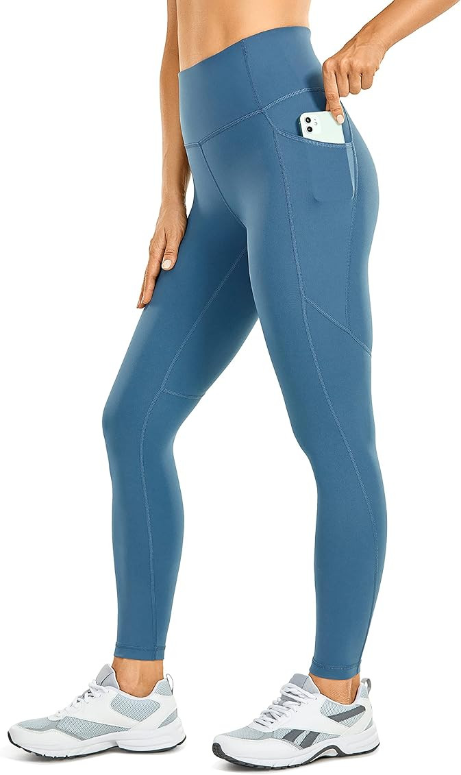 CRZ YOGA Womens Naked Feeling Workout Capris Leggings 23'' - High Waisted Gym Tummy Control Yoga Pan | Amazon (US)