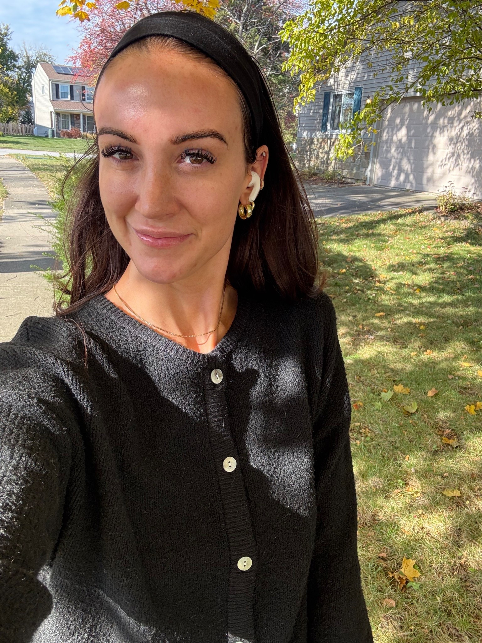 my fav Amazon cardigan + headbands