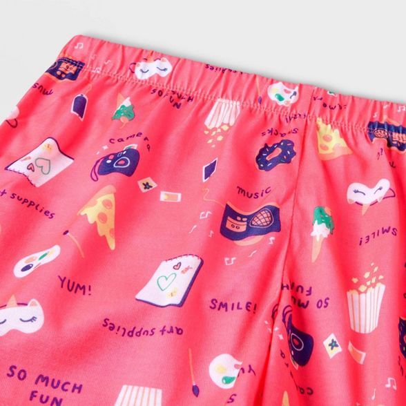 Girls' 2pc Junk Food Pajama Set - Cat & Jack™ Gray/Pink | Target