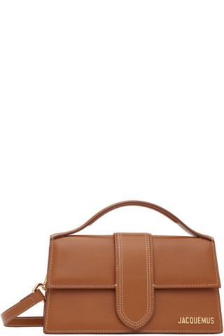 Brown Le Raphia 'Le Grand Bambino' Bag | SSENSE