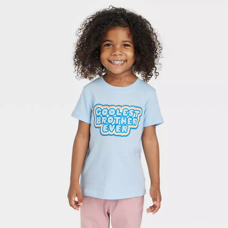 Toddler Boys' Short Sleeve Graphic T-Shirt - Cat & Jack™ Light Blue 3T | Target