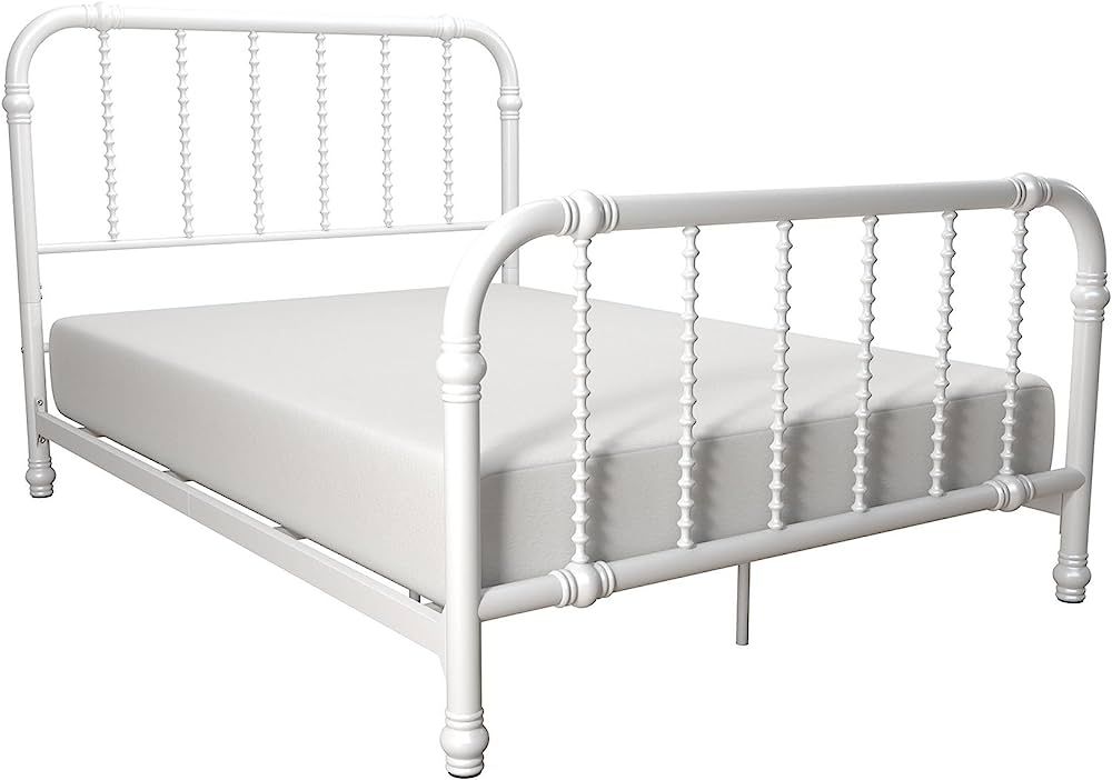 DHP Jenny Lind Kids Metal Bed Frame with Country Chic Headboard and Footboard, Underbed Storage S... | Amazon (US)