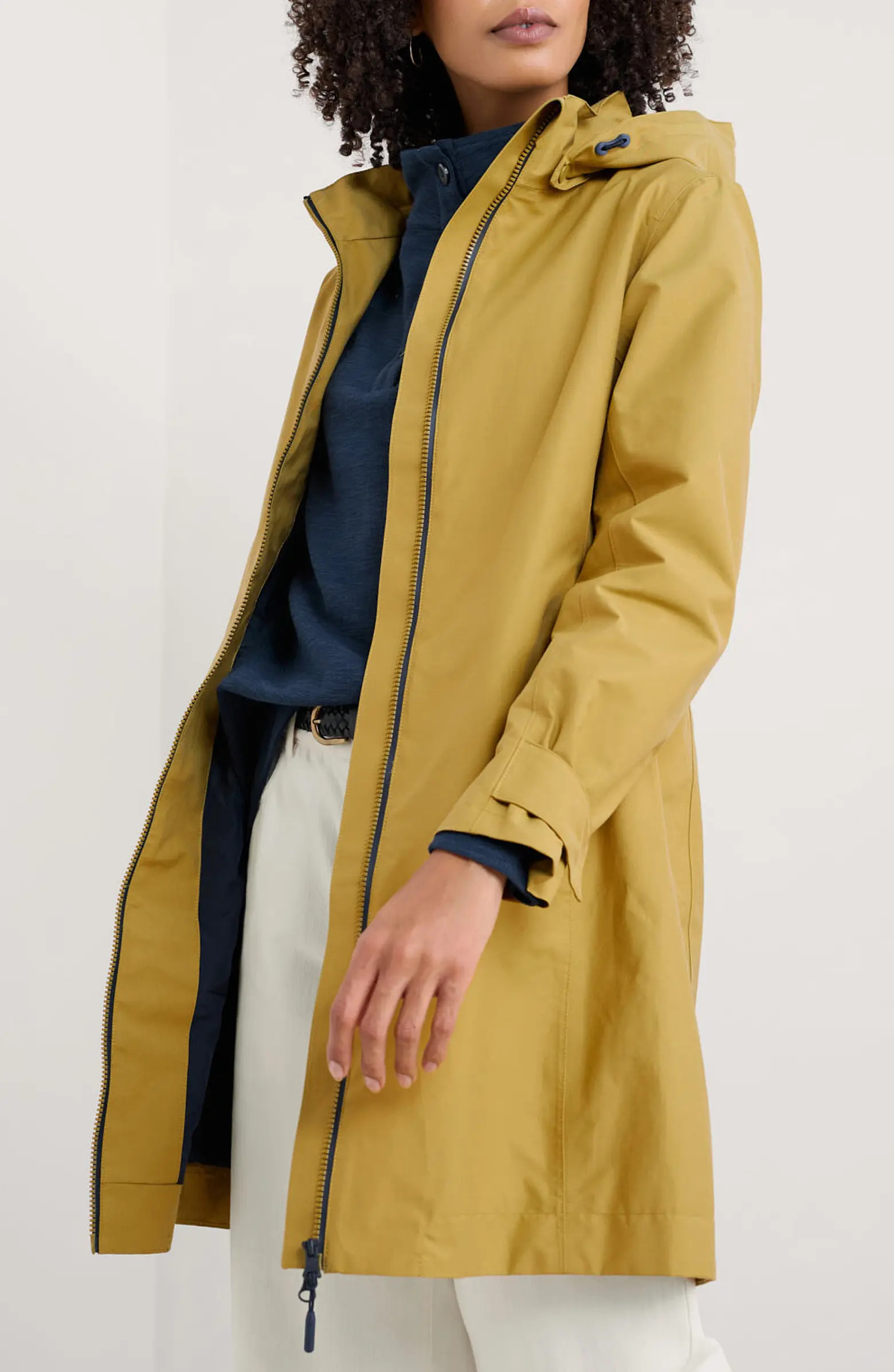 Seasalt Cornwall Coverack Waterproof Organic Cotton Raincoat with Removable Hood | Nordstrom | Nordstrom