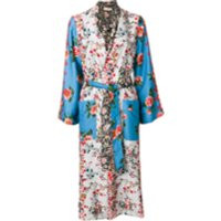 Black Coral kimono mi-long à fleurs - Multicolore | Farfetch FR