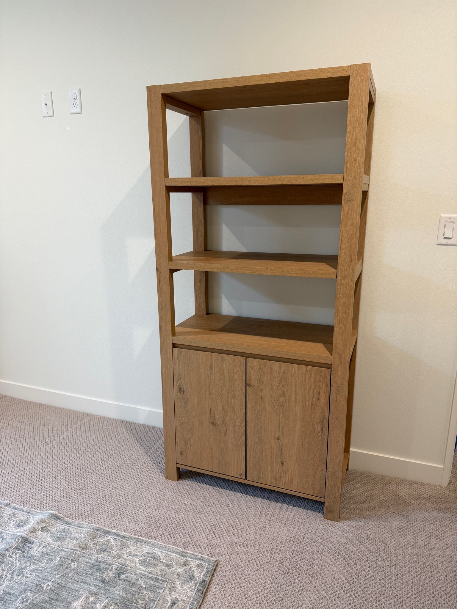 In the process of adding this bookshelf/desk combo to my sons room. I can’t believe the price 😍 Looks like West Elm but for less!

#LTKHome #LTKSaleAlert