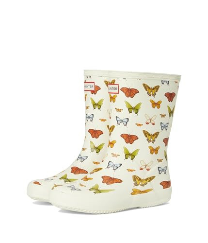 Hunter First Classic Boots (Toddler/Little Kid) Rain, Ivory Butterfly Multi, 12 US Unisex | Amazon (US)