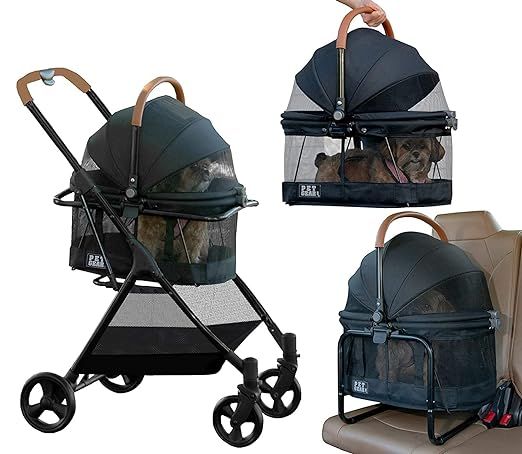 Pet Gear 3-in-1 Travel System, View 360 Stroller Converts to Carrier and Booster Seat with Easy C... | Amazon (US)
