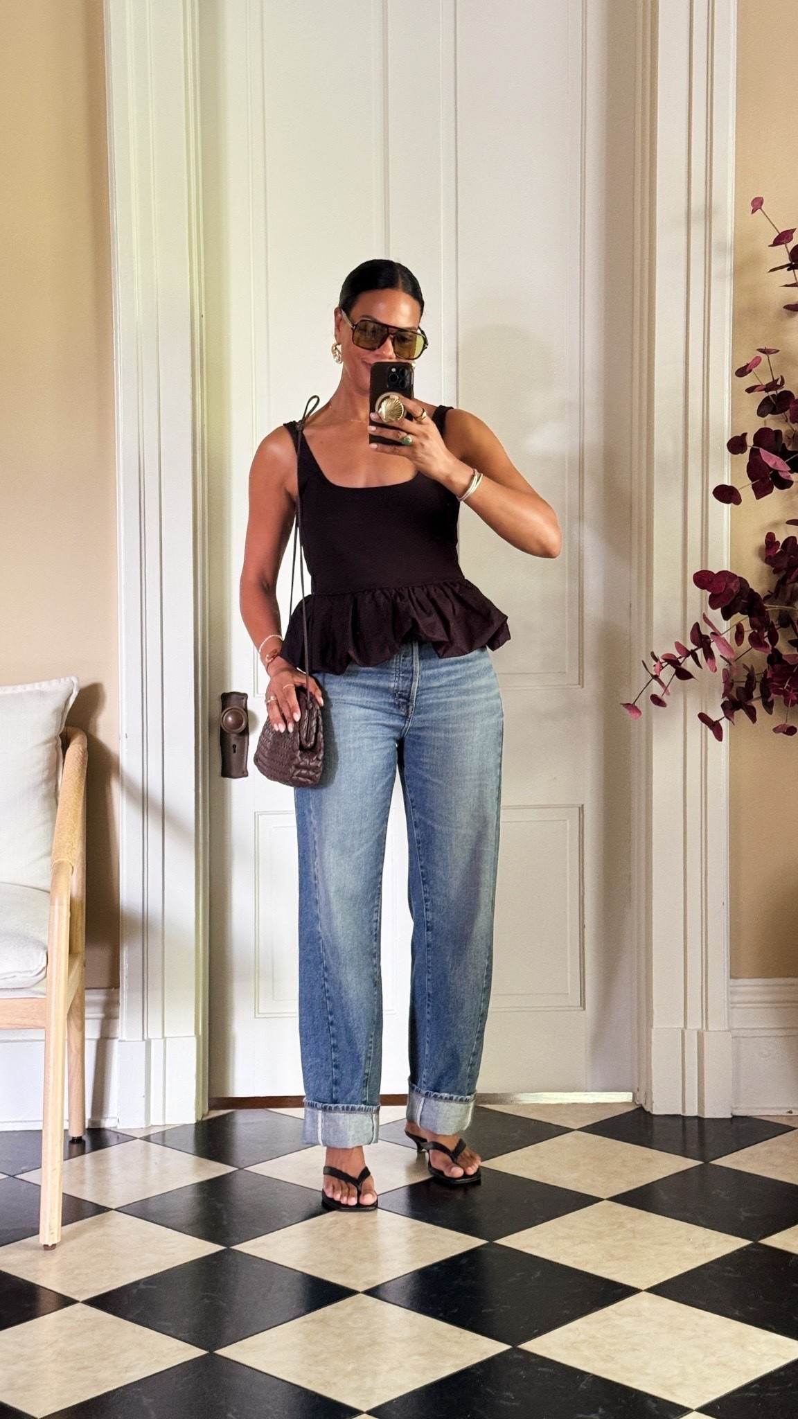 Love these Madewell barrel jeans. They’re a super cute relaxed fit with a super high waist. They come long but they’re meant to cuff, I got the regular length! True to size in everything. Shop Madewell 20% off only through LTK till 5/18! Copy the promo code when you shop this post.

#LTKSaleAlert #LTKOver40 #LTKxMadewell