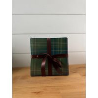 Green Plaid Tartan Christmas Eco-Friendly Wrapping Paper Rolls- Original Art - Simple Sage Gift Wrap New Rustic Modern Farmhouse | Etsy (US)