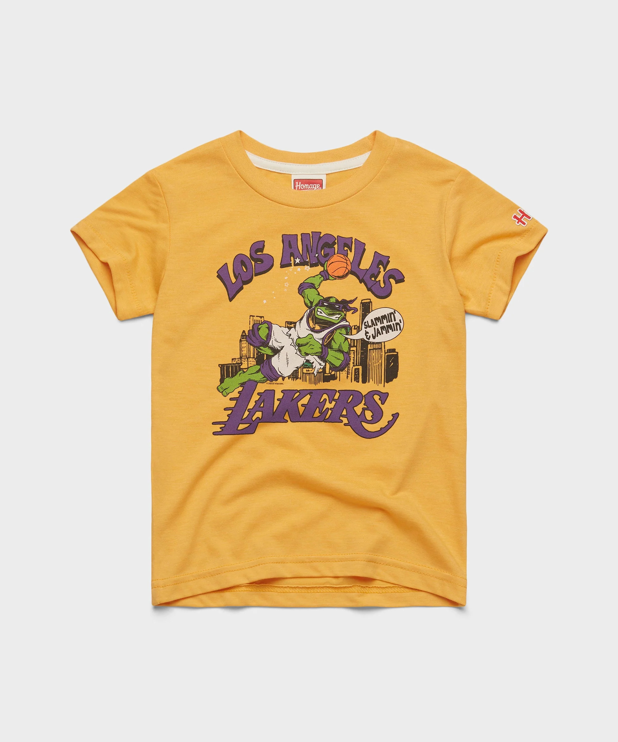 Youth TMNT x LA Lakers Slammin' And Jammin' | Kids NBA T-Shirt | Homage