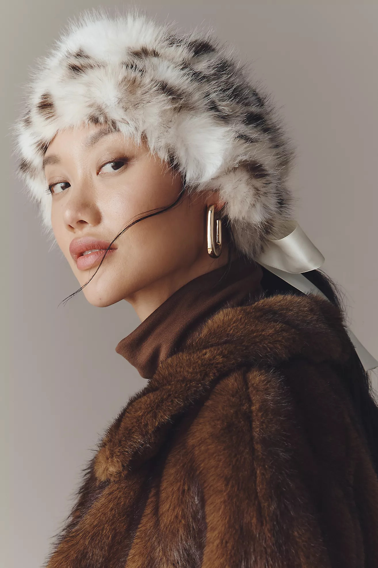 Violet & Brooks Faux Fur Leopard Headband | Anthropologie (US)