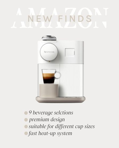 Shop this new Amazon find! Nespresso machine, designer, elegant, coffee maker, modern coffee, kitchen finds, amazon home, coffee bar, coffee essentials

#LTKHome #LTKBeauty #LTKStyleTip