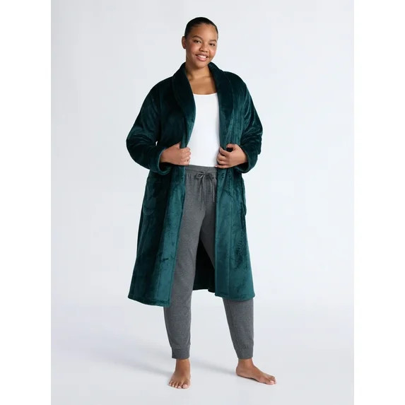 Joyspun Women's Plush Robe, Sizes S-3X - Walmart.com | Walmart (US)