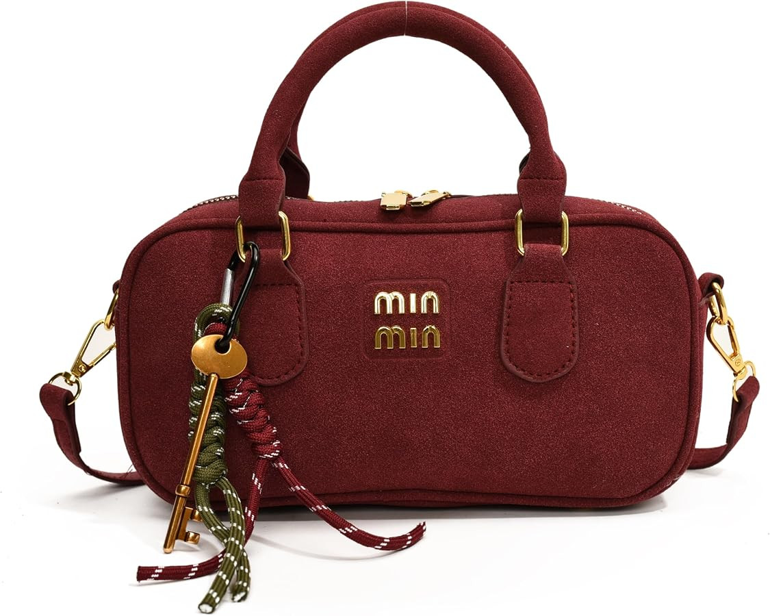 Min min Vintage Suede Crossbody Bags for Women,Hobo bags and Designer handbags,mini purses for wo... | Amazon (US)