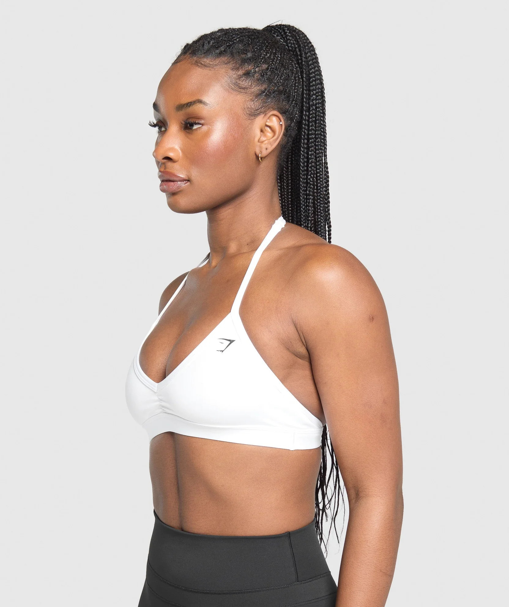 Gymshark Minimal Halterneck Sports Bra - White | Gymshark US