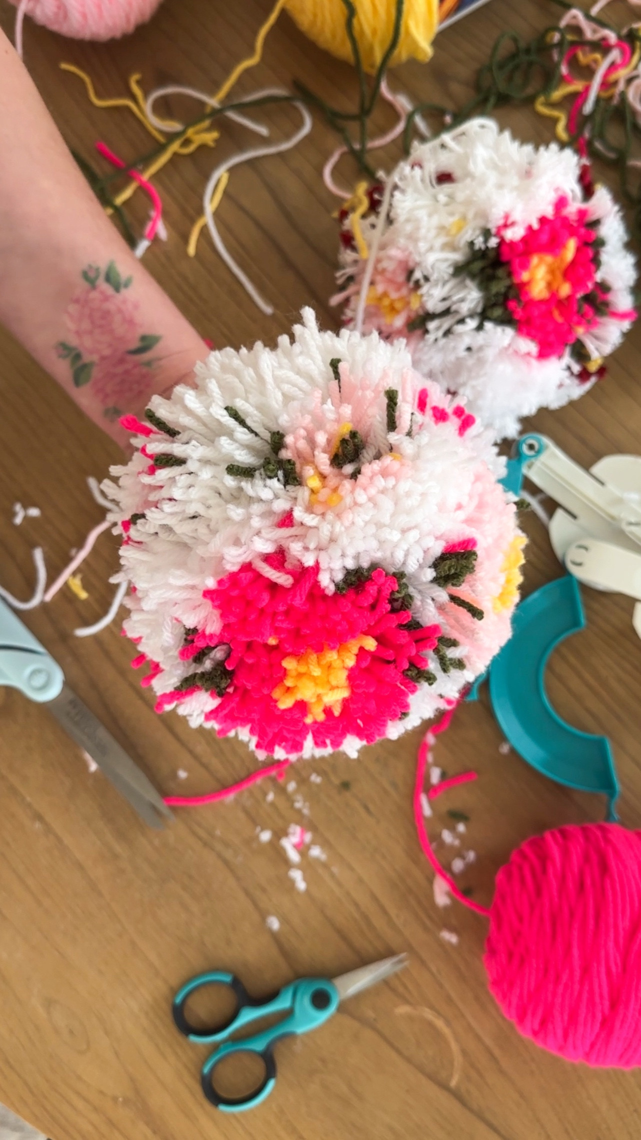  XL floral Pom Pom to complete my Valentine’s Day giant charm bracelet garland! 🌸

#LTKWatchNow #LTKSeasonal #LTKHome