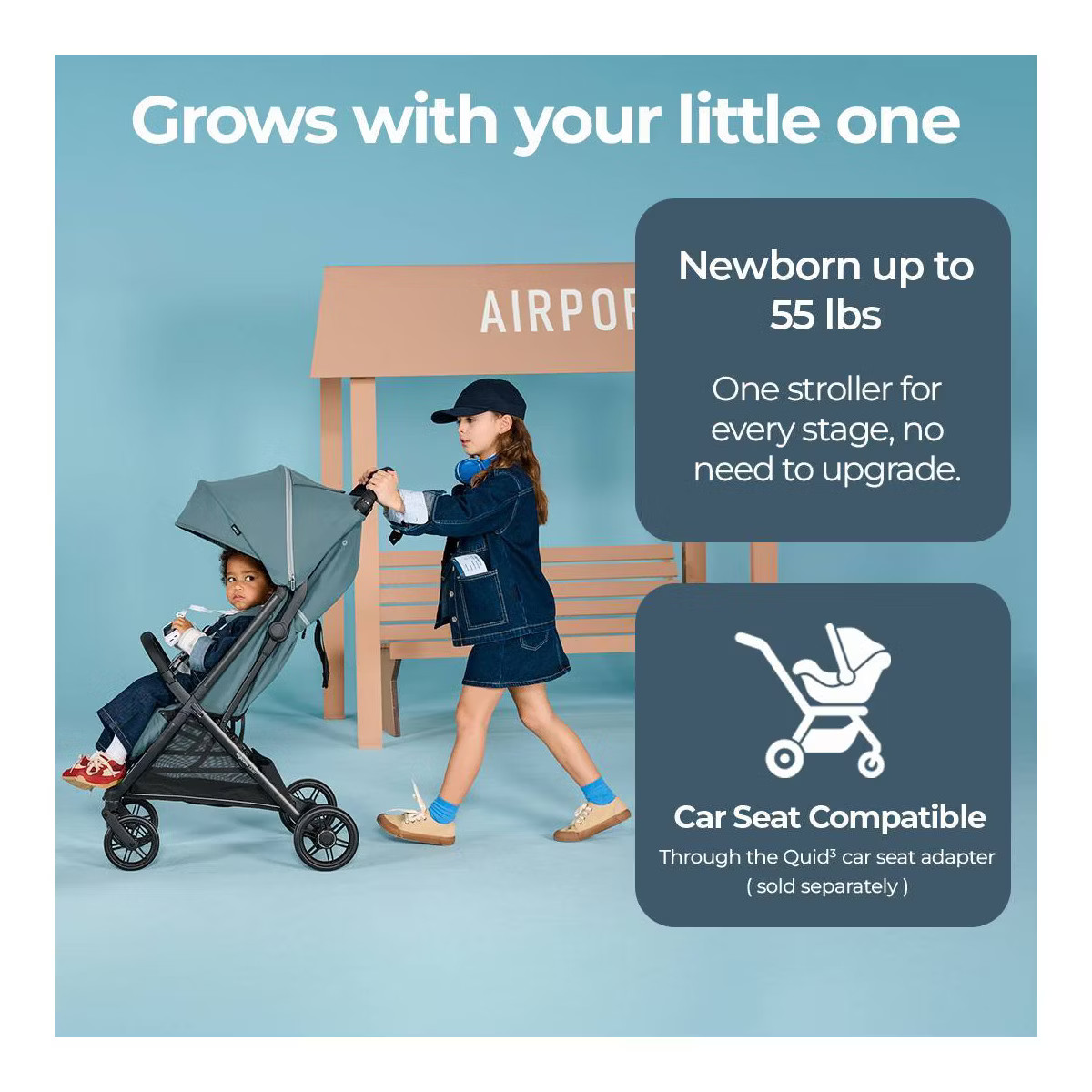 Inglesina Quid\u00b3 Travel, Lightweight & Compact Stroller - Galaxy Gray | Target