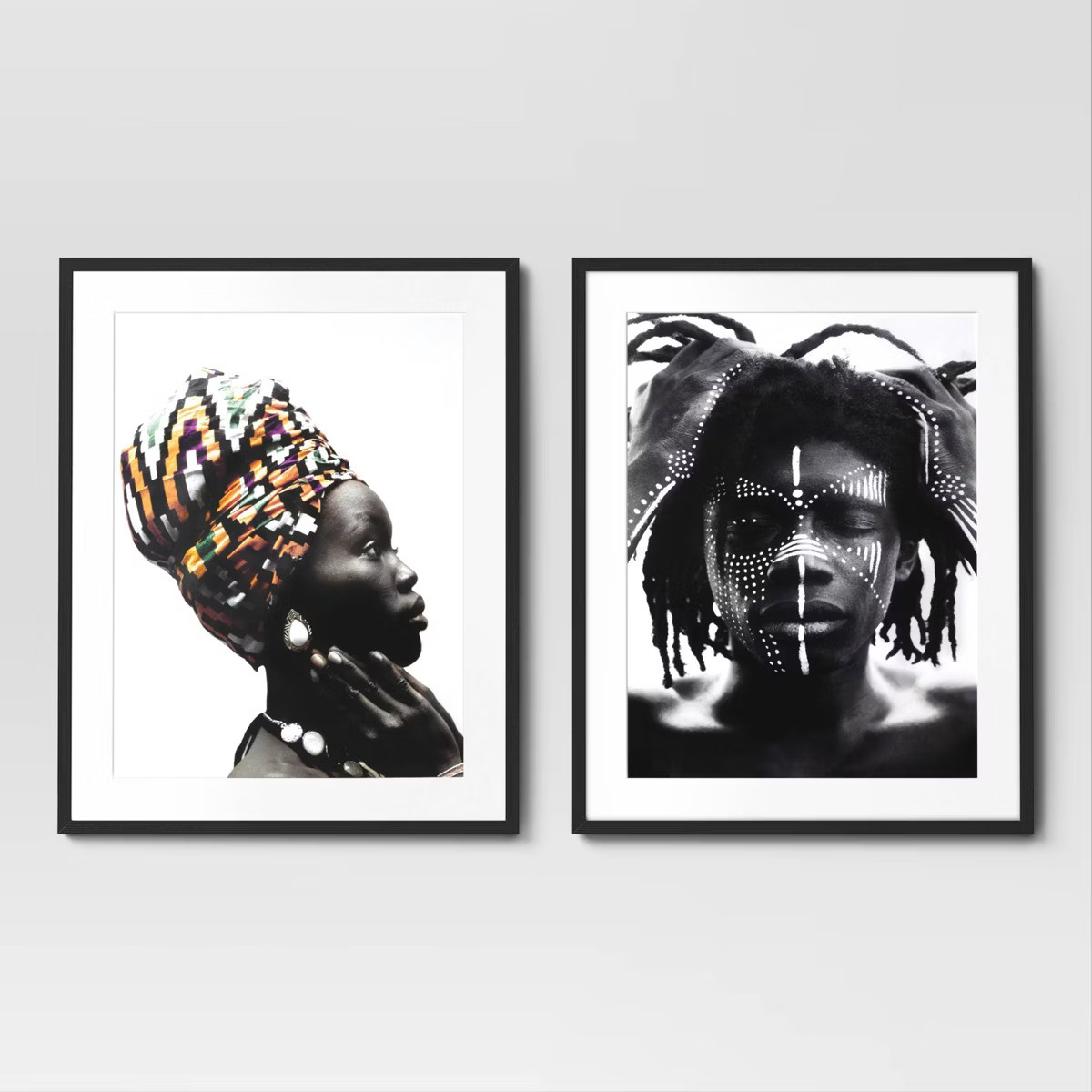 24" x 30" 2pc Cultural Framed Wall Posters - Threshold™: Modern Art Lithograph, Black Frame | Target