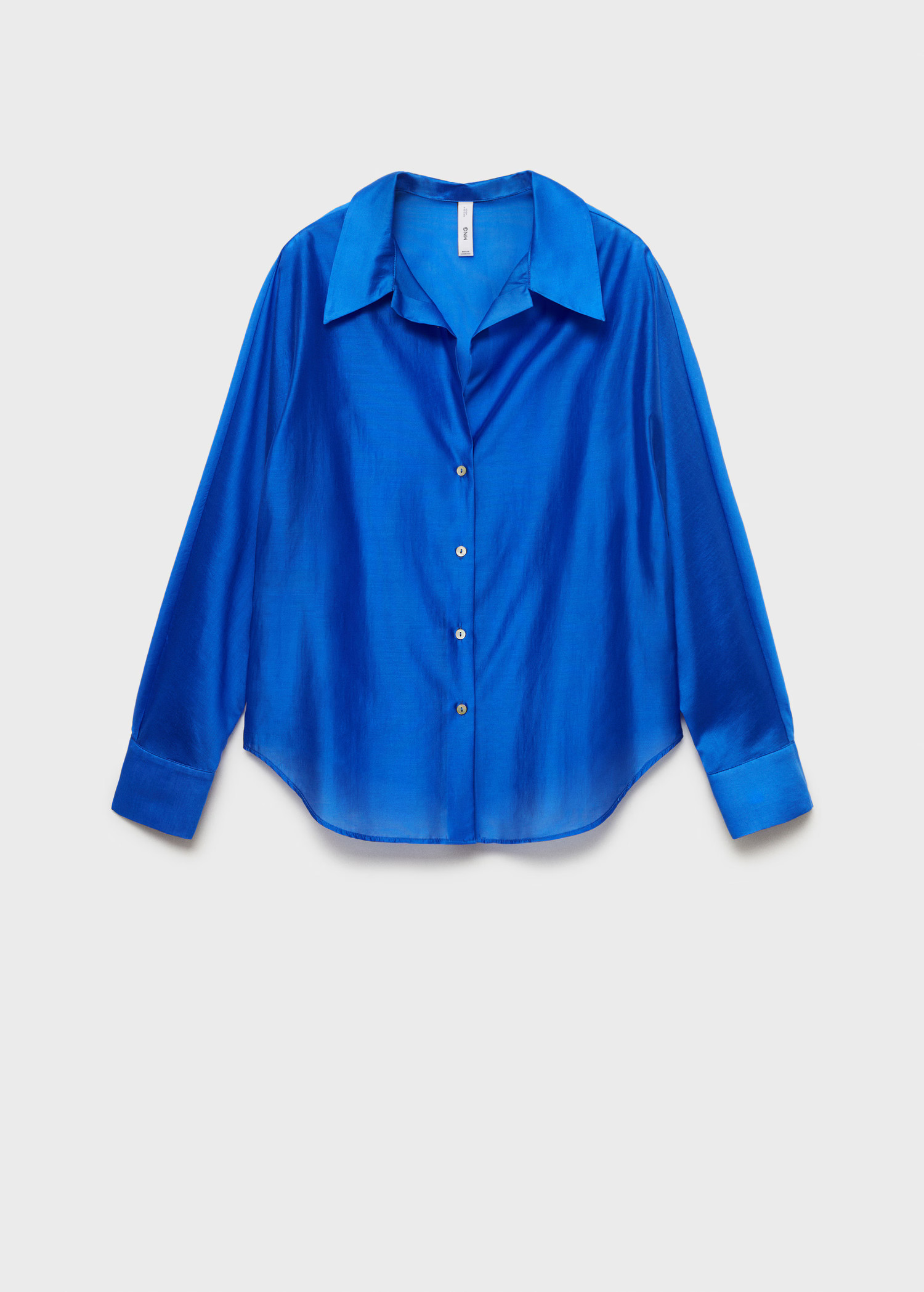 Satin lyocell shirt - Women | MANGO USA | Mango (US/MX/AU)