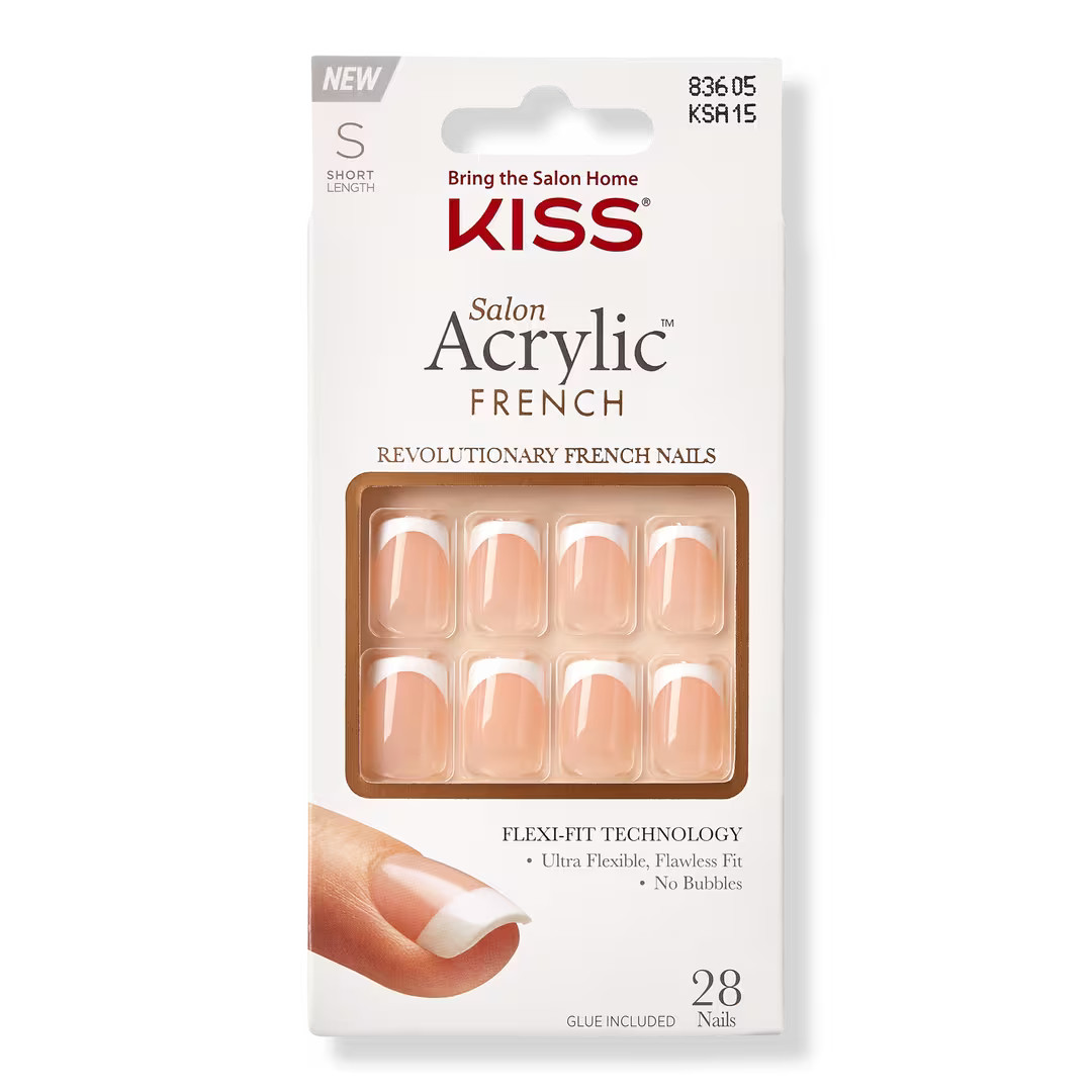 Salon Acrylic French Manicure Fashion Nails | Ulta