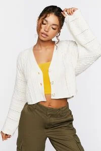 Cable Knit Cardigan Sweater | Forever 21 (US)