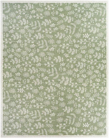 Winston Porter Bluejacket Floral Green/White Area Rug | Wayfair | Wayfair North America