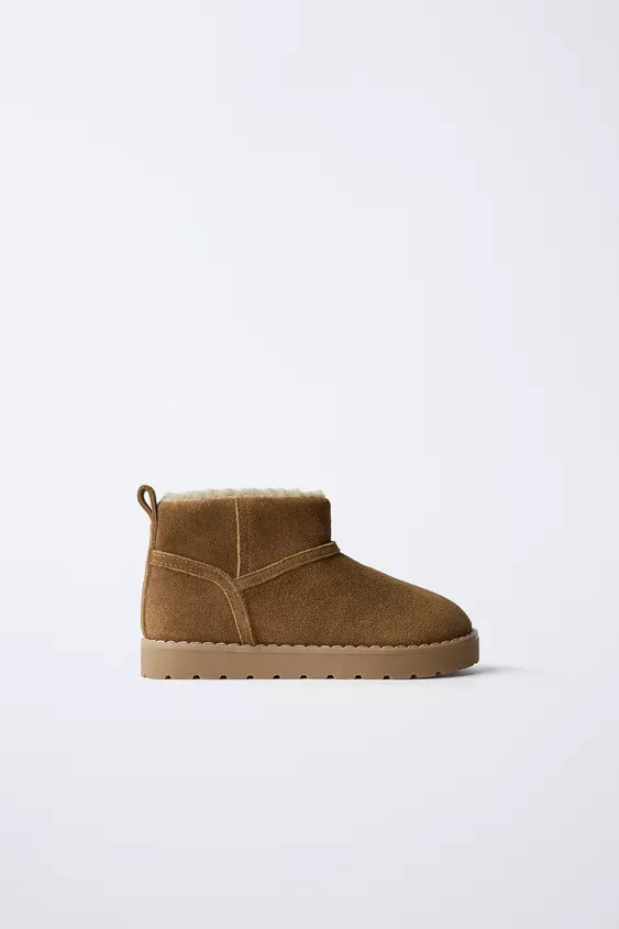 LINED LEATHER BOOTS | Zara US