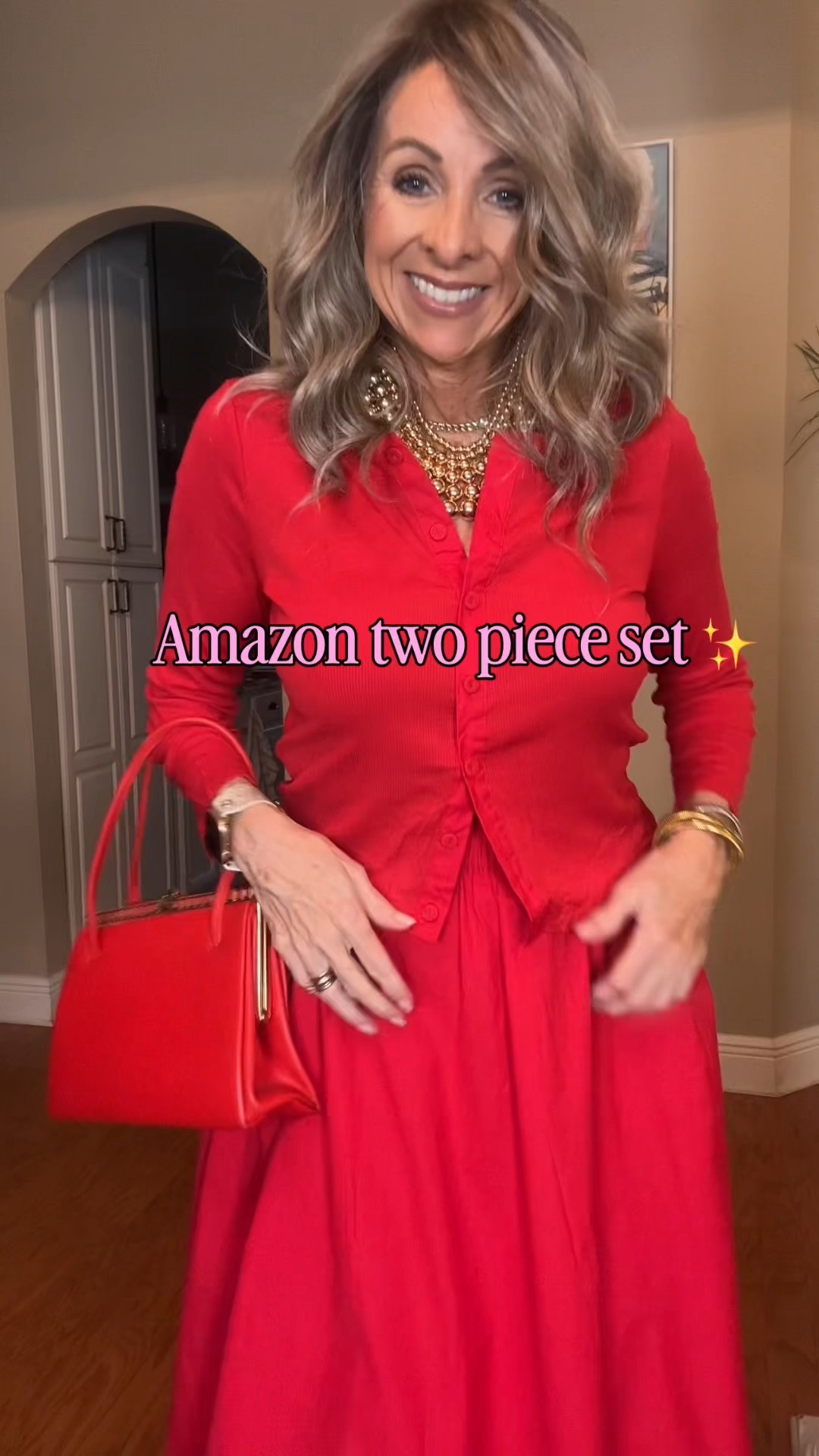 This two piece set is a classic. Wearing a medium. The skirt has pockets and an elastic waist. Styled it with my vintage bag but linked similar. Classic and timeless.
Wearing a mediumm

#LTKOver40 #LTKFindsUnder50