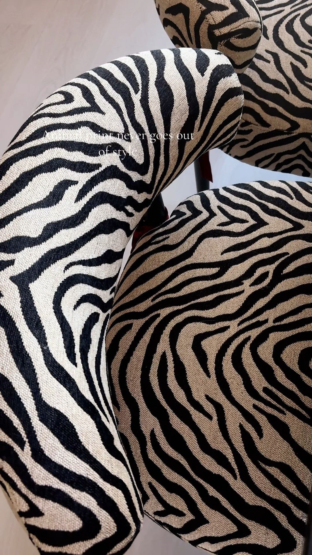 Animal print never goes out of style. Obsessed with these zebra chairs from #zgallerie #zebrachair #animalprint #homedecor #diningchairs