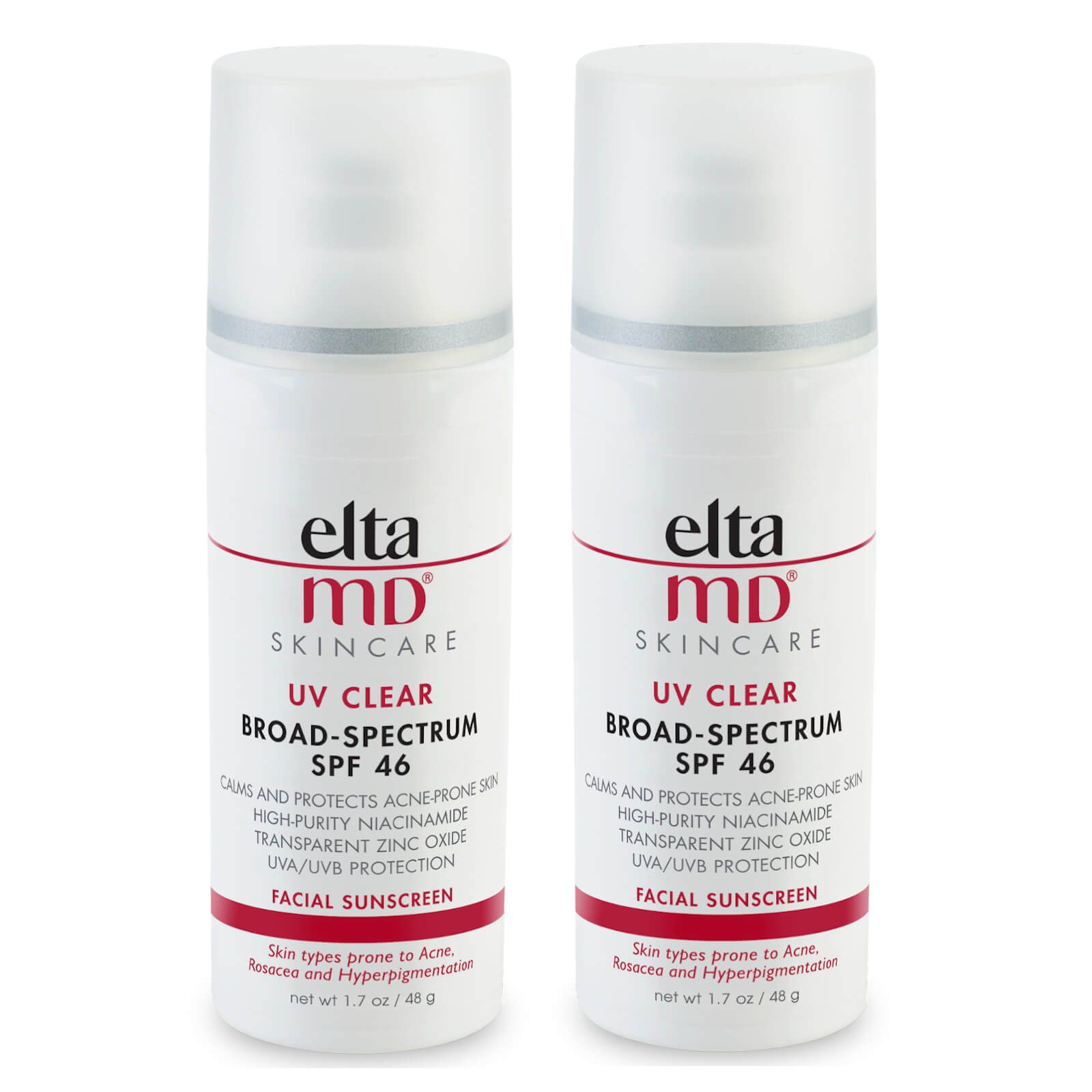 EltaMD UV Clear SPF46 Broad-Spectrum Duo (Worth $72) | Skinstore