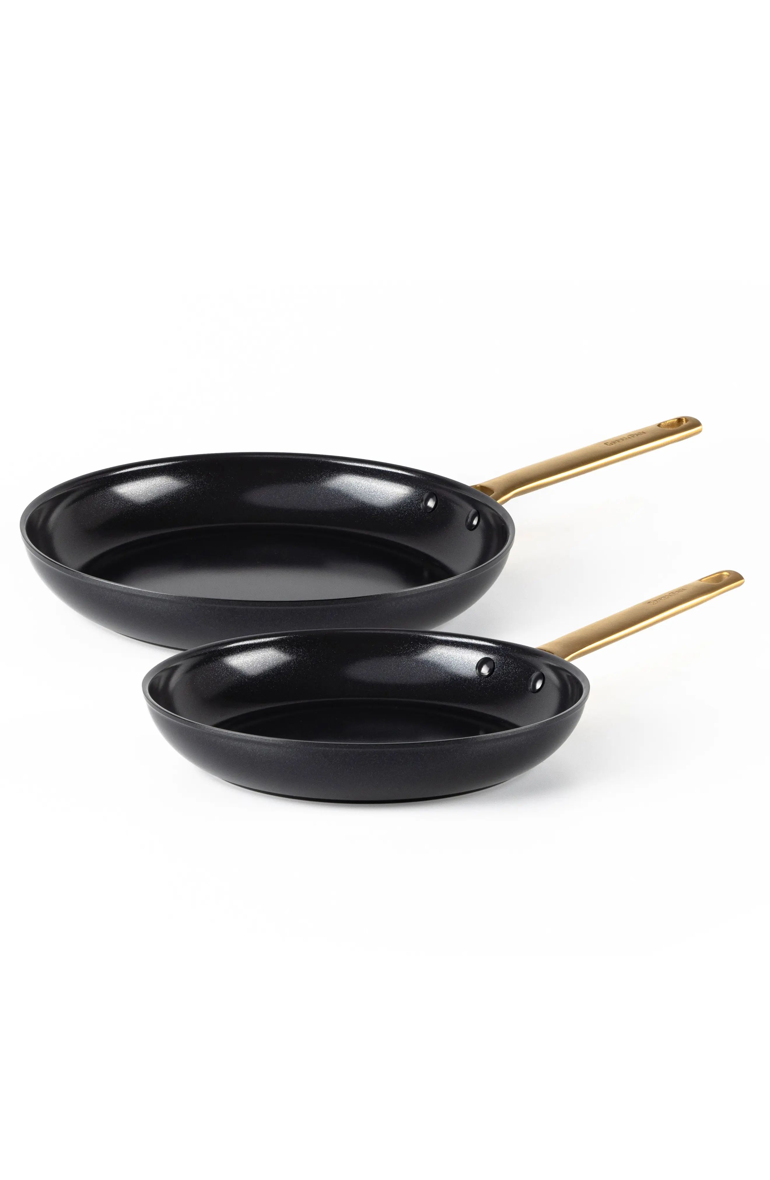 GreenPan Padova Reserve Set of 2 Ceramic Nonstick Frying Pans in Black at Nordstrom | Nordstrom