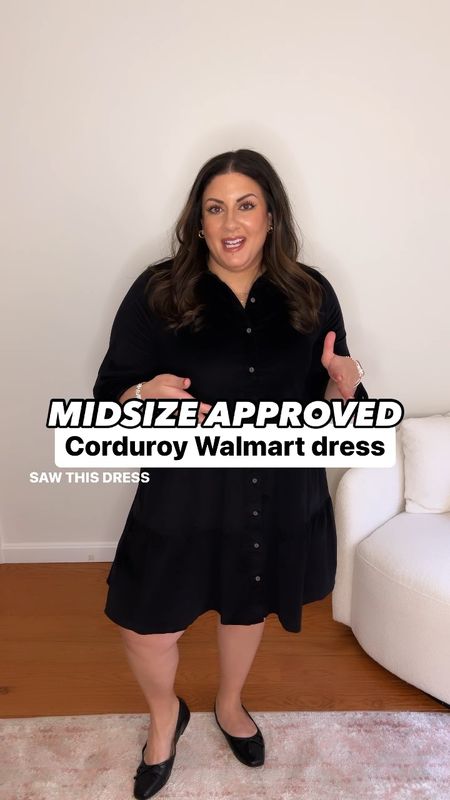 I’m wearing the size 0X in this Walmart corduroy dress which is a 14W and it’s a teeny bit too big, but I love it so much that I’m going to keep it. I think if it was a size 14 and not a 14W it would fit perfectly - so I think if you’re a size 16 you could get a 14W! 

@walmartfashion #walmartfinds #walmartfashion #IYWYK #midsize #midsizestyle #midsizefashion #midsizeblogger #winteroutfit #outfitinspiration #ootd #outfitinspo | winter outfit, outfit inspo, midsize outfit, midsize style, midsize fashion



#LTKmidsize #LTKfindsunder50 #LTKstyletip