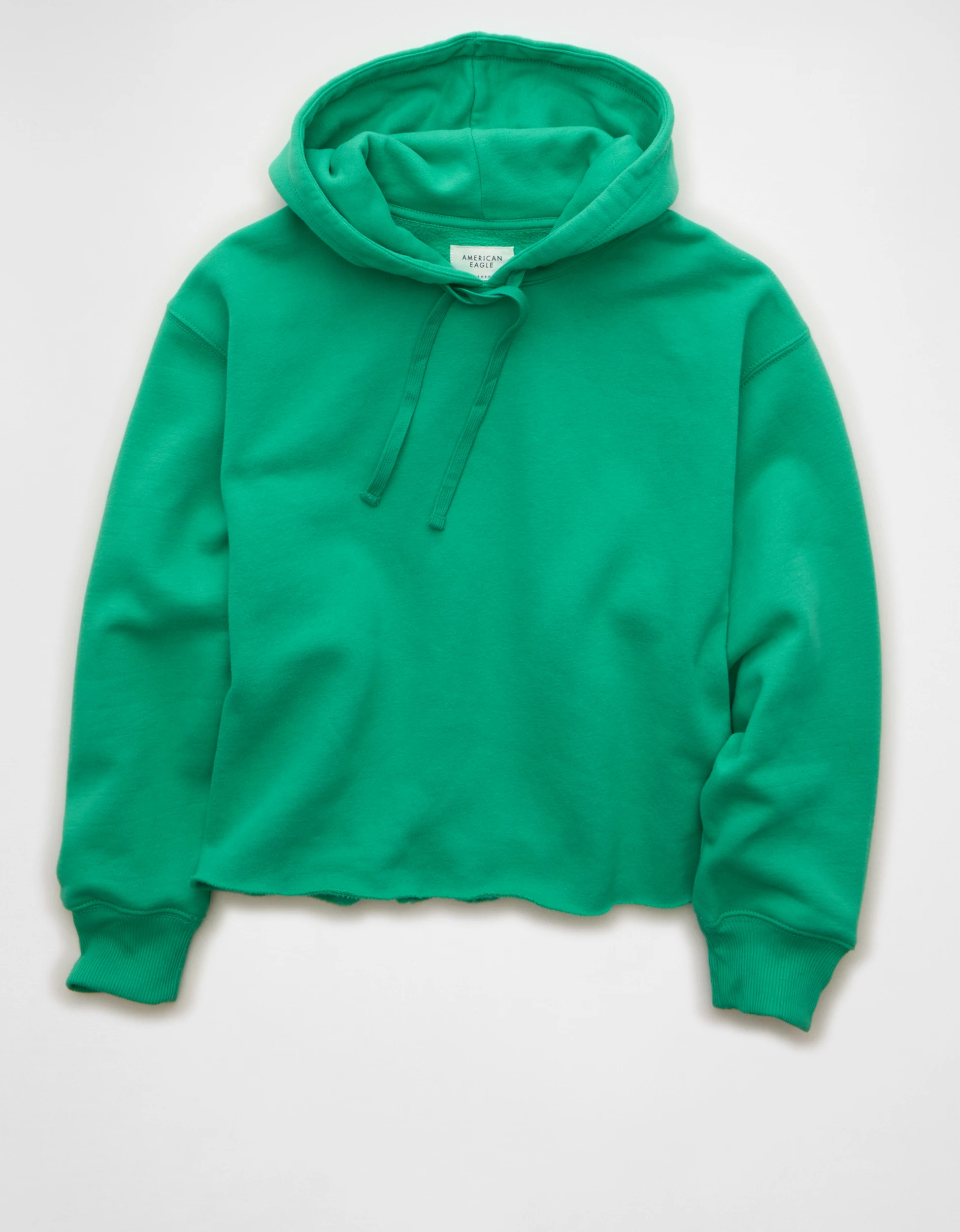 AE Everyday Luxe Cut-Off Hoodie | American Eagle Outfitters (US & CA)
