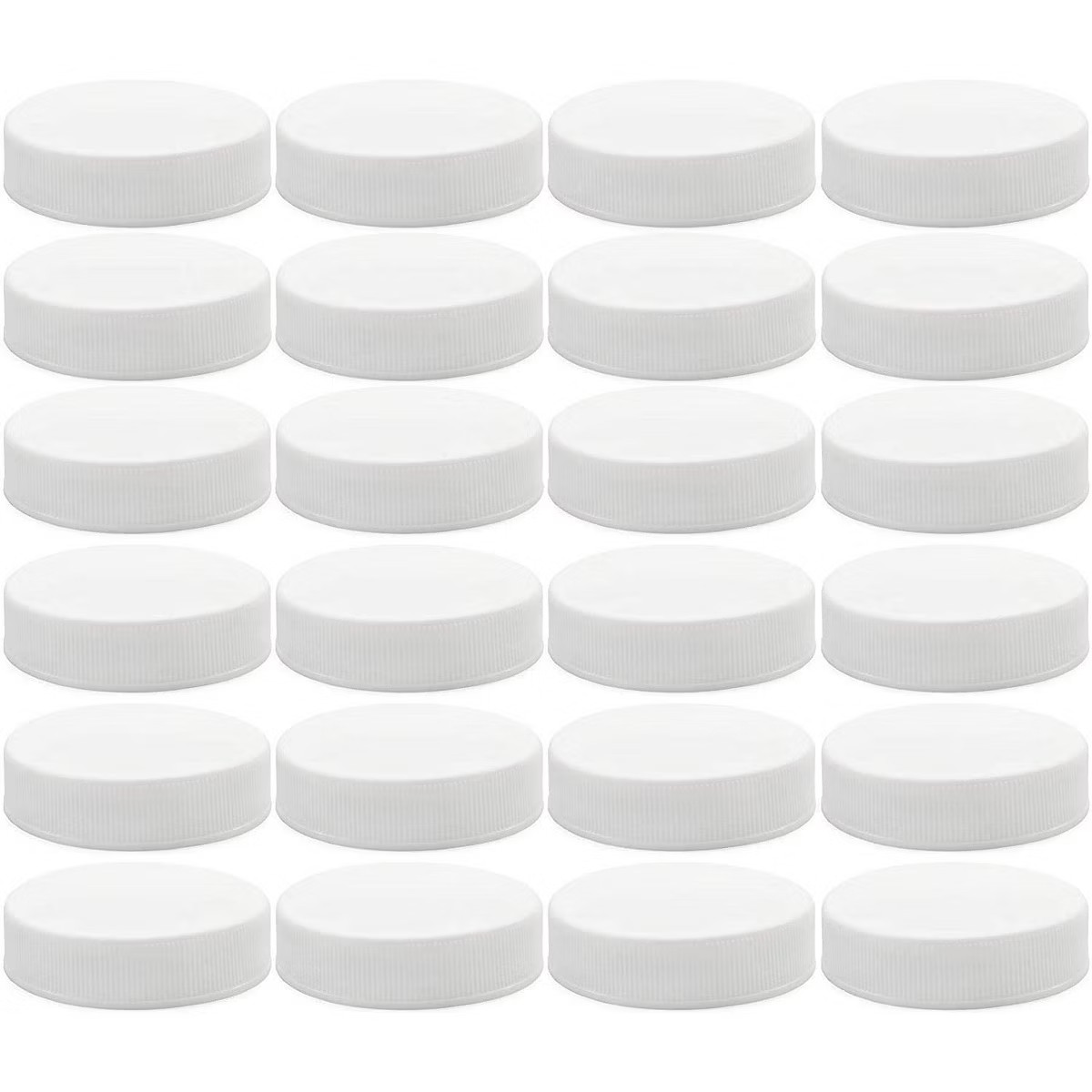 Cornucopia Brands Regular Mouth Plastic Mason Jar Lids, Unlined, 24pk; Standard Size 70-450 White... | Target