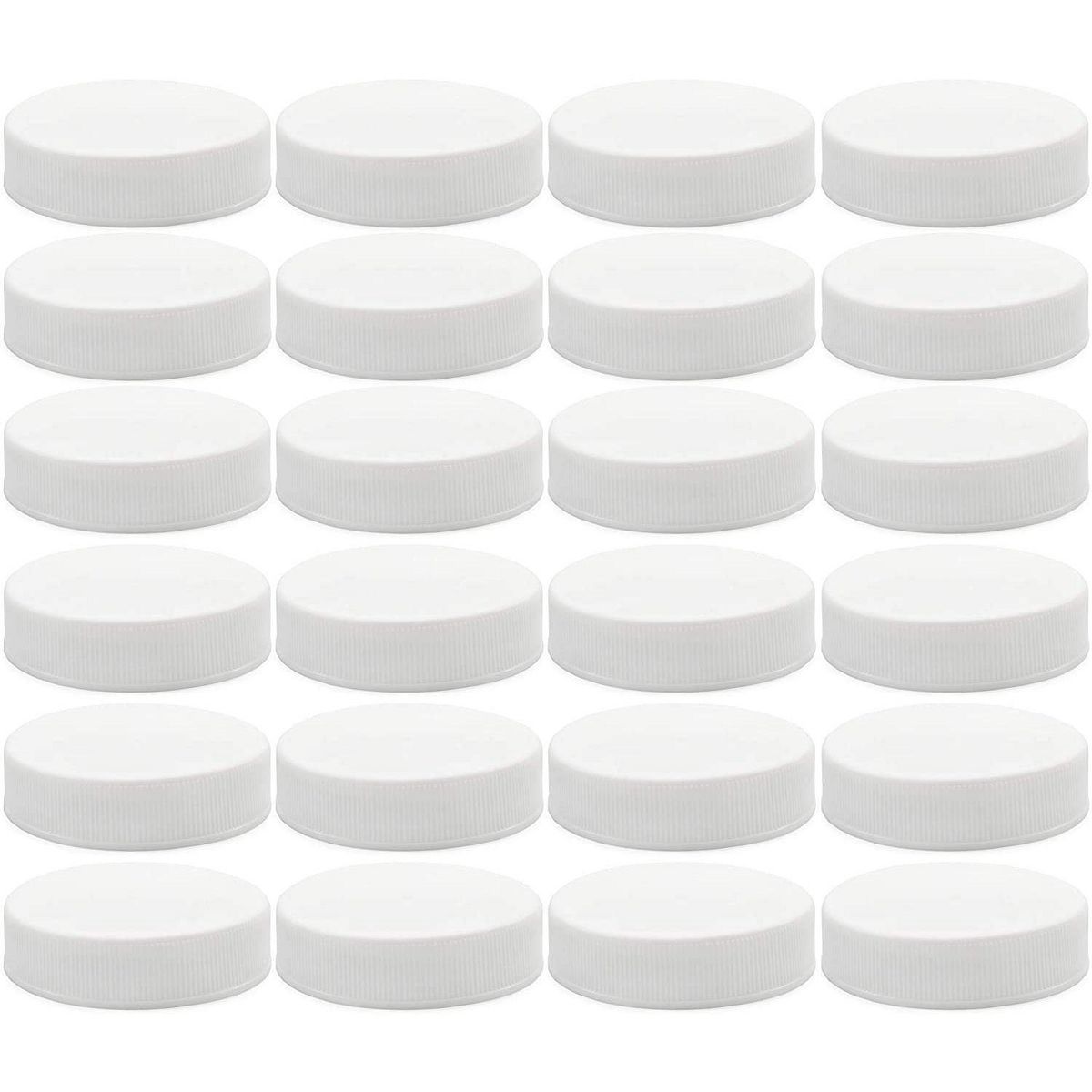 Cornucopia Brands Regular Mouth Plastic Mason Jar Lids, Unlined, 24pk; Standard Size 70-450 White... | Target
