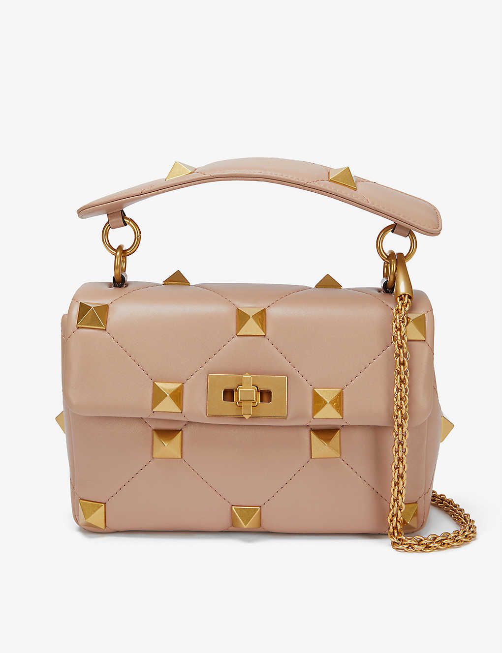 Roman Stud medium quilted leather shoulder bag | Selfridges