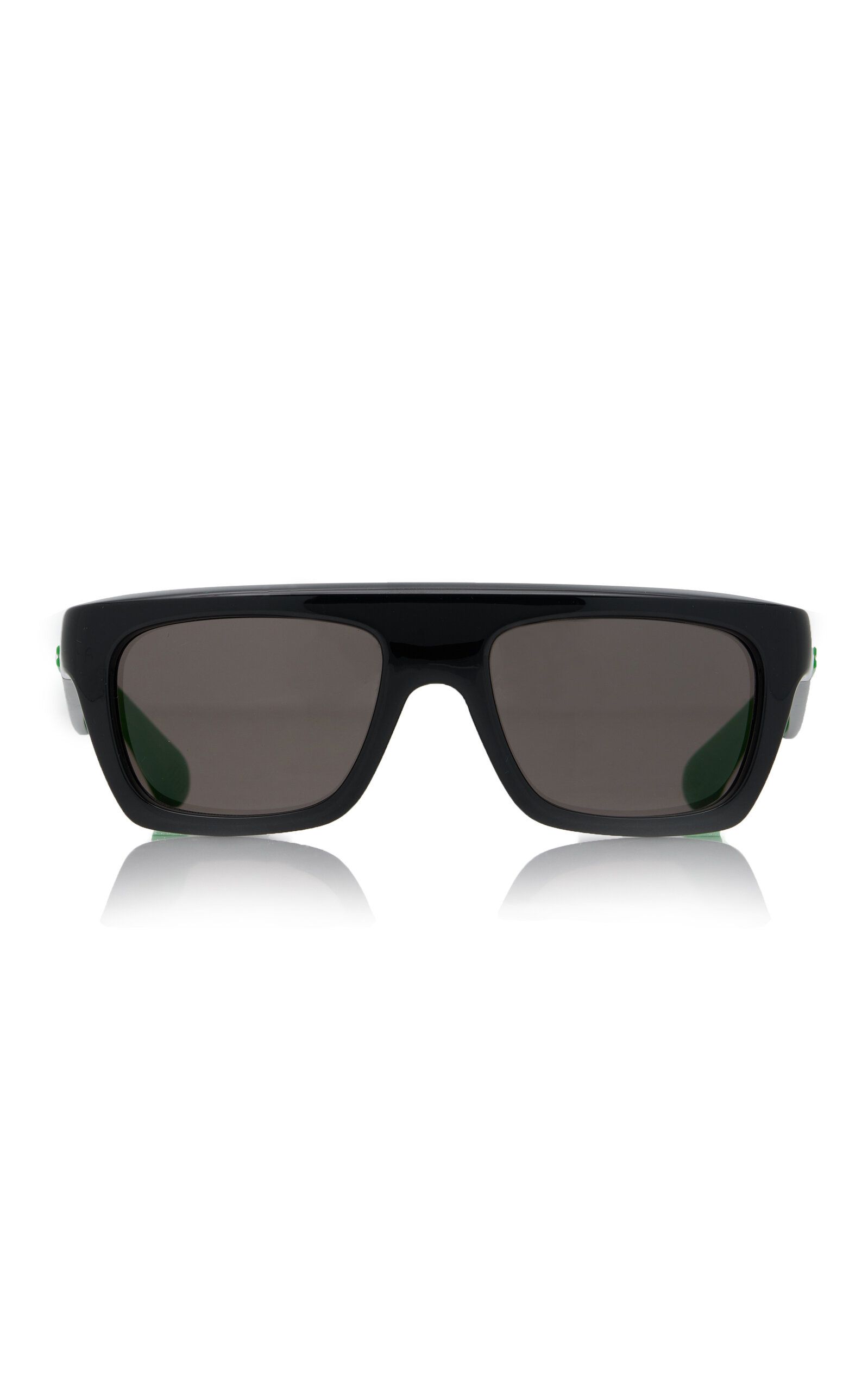 Bottega Veneta - Women's Square-Frame Acetate Sunglasses - Black - OS - Moda Operandi | Moda Operandi (Global)