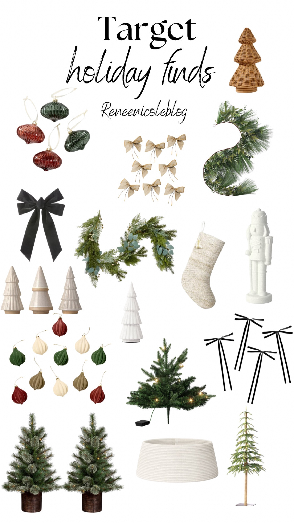 Target, holiday fines, garland, Christmas trees, candles, and more

#LTKHoliday #LTKGiftGuide #LTKSeasonal