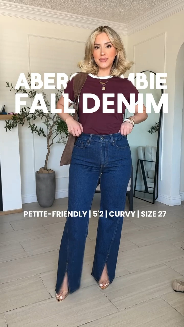 Falling for Abercrombie denim this season 🤎 

#LTKU #LTKFallSale #LTKSeasonal