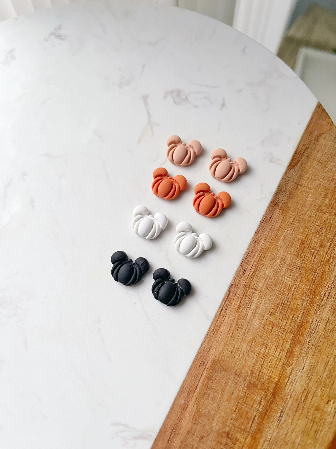 Halloween Mickey Small Studs Earrings | Clay Fall Studs | Halloween Pumpkin Studs | Mickey Earrin... | Etsy (US)