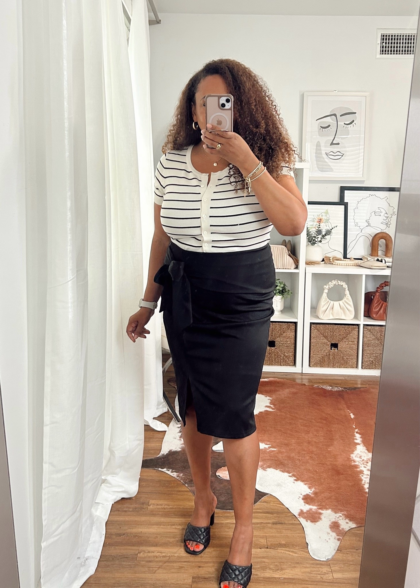 Loving this work outfit! Sweater size medium and skirt xl.

#LTKMidsize #LTKOver40 #LTKWorkwear