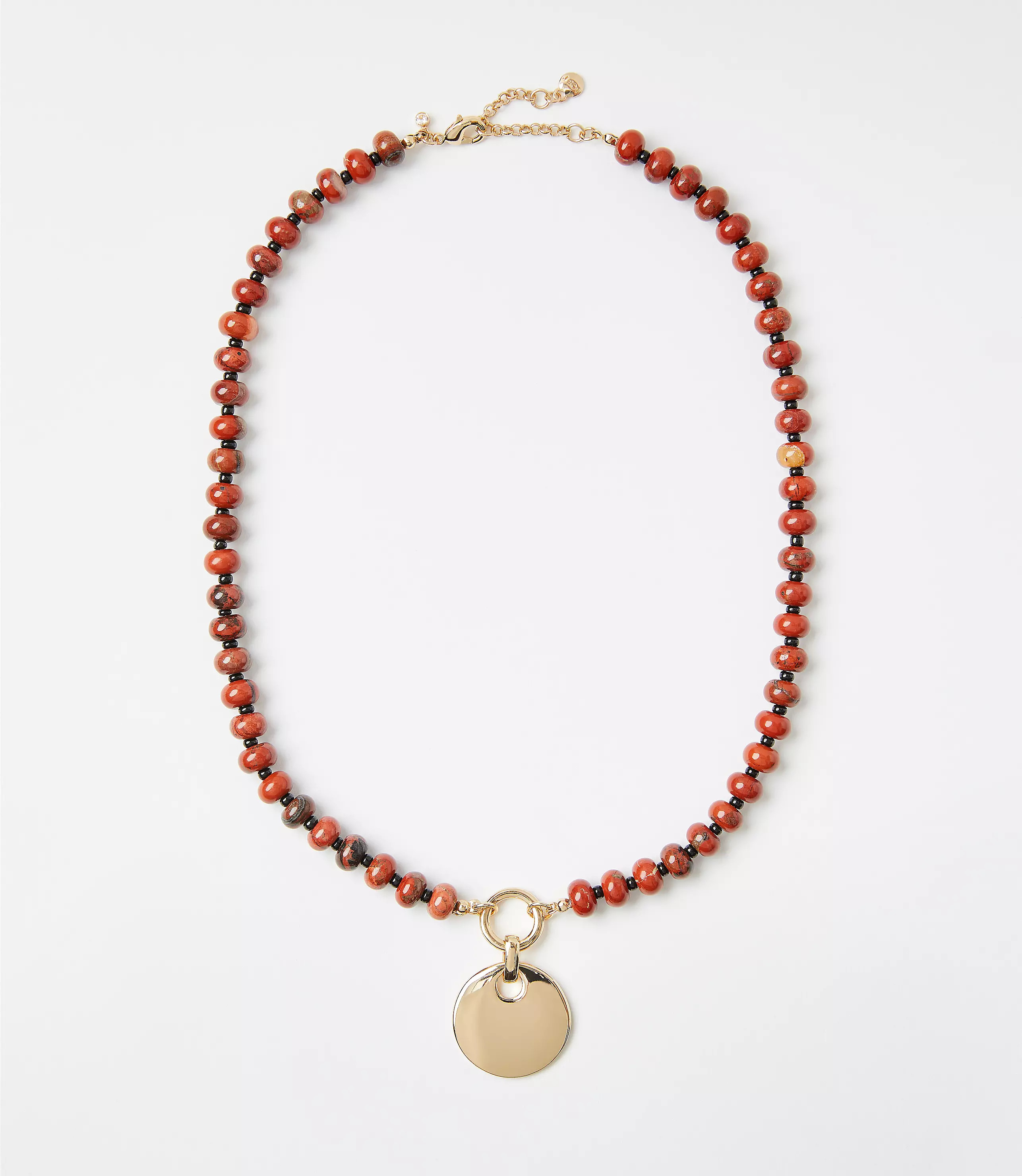Beaded Coin Statement Necklace | LOFT