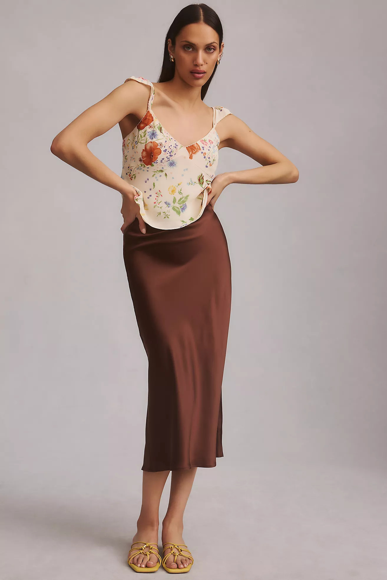 Reformation Pratt Silk Skirt | Anthropologie (US)